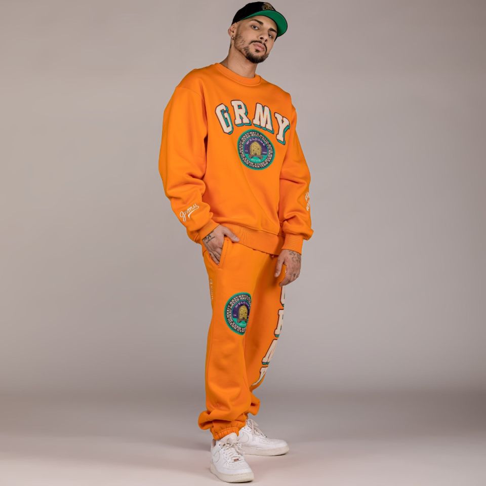 Pack Grimey Pant + Crewneck "HIVE" Heavyweight - Orange | Fall 22