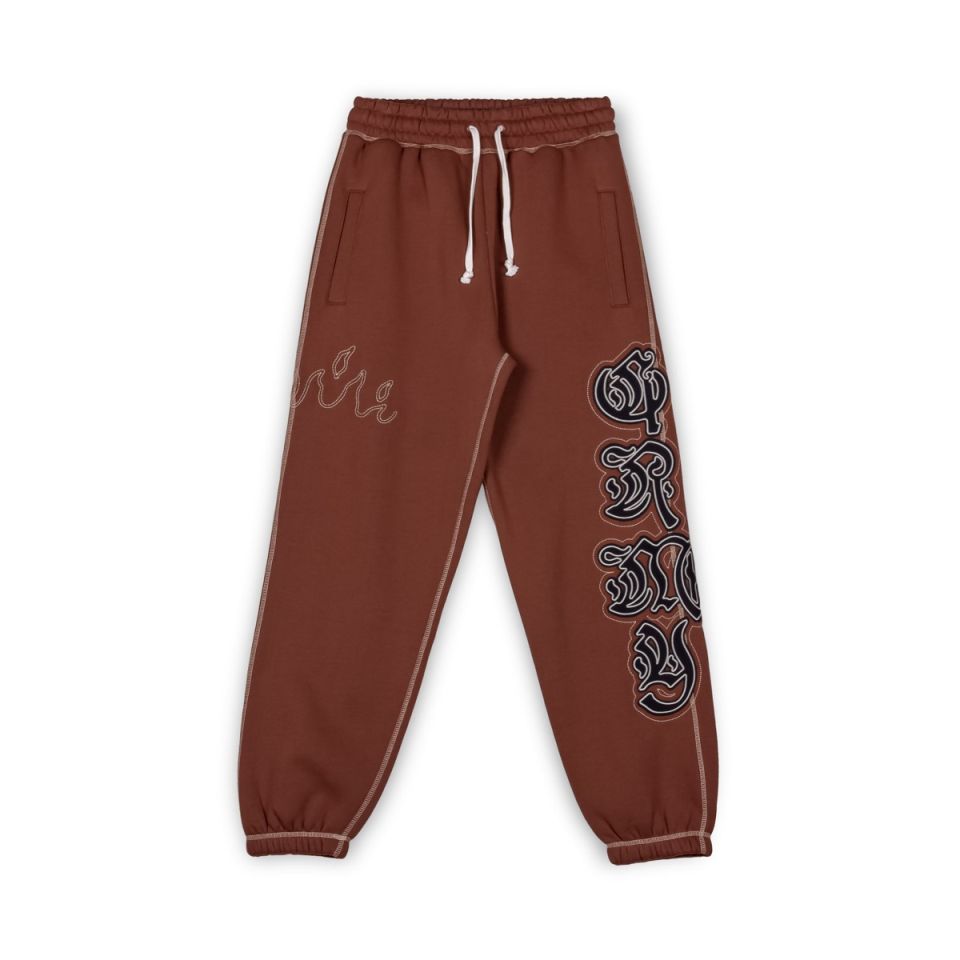 GRIMEY FIRE ROUTE SWEATPANTS - BROWN | Spring 23