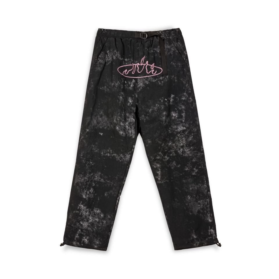 PANTALÓN GRIMEY MELTED STONE NYLON TIE AND DYE - BLACK | FW23