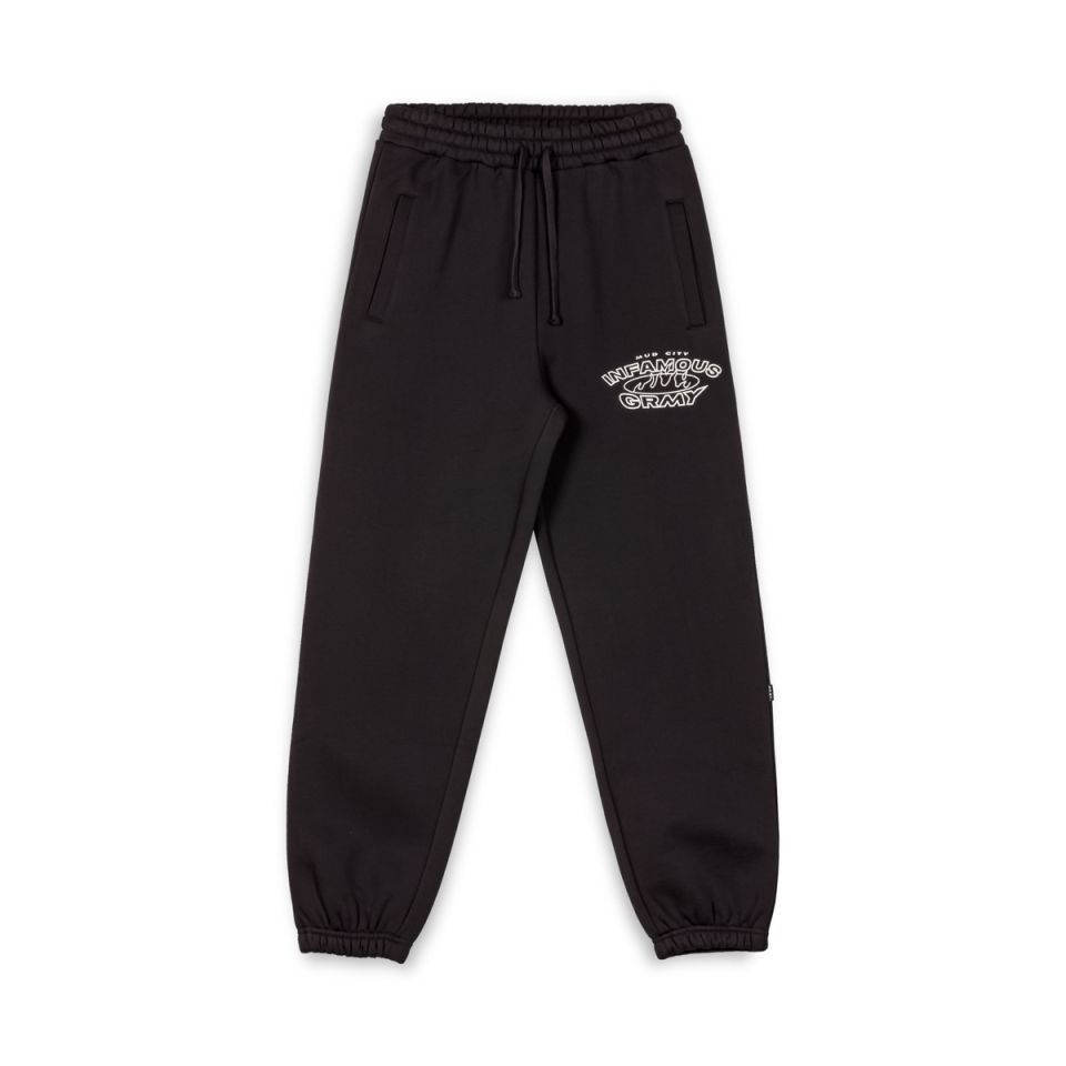 GRIMEY MADRID THE CONNOISSEUR HEAVYWEIGHT SWEATPANTS BLACK | FW23