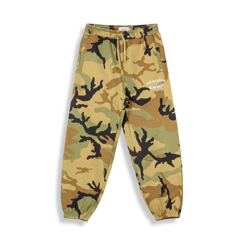 Pantalón Chandal Grimey Follow The Dollar Brown Camo