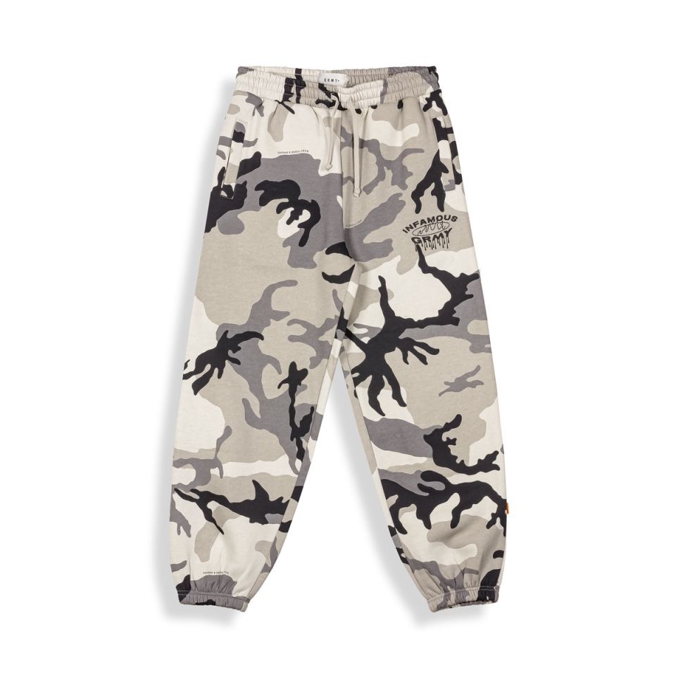 Pantalón Chandal Grimey Follow The Dollar White Camo