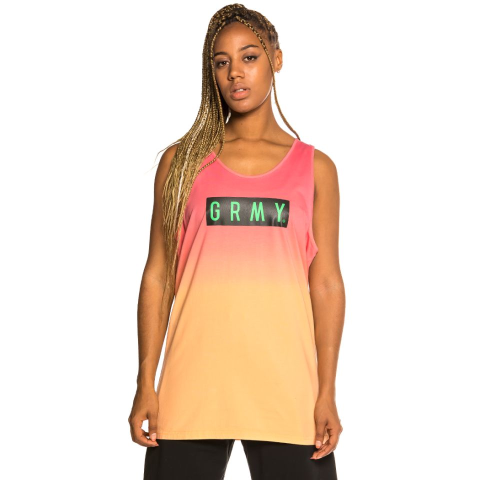 Camiseta Unisex de Tirantes Grimey "Frenzy Gradient" - Pink | Summer 21