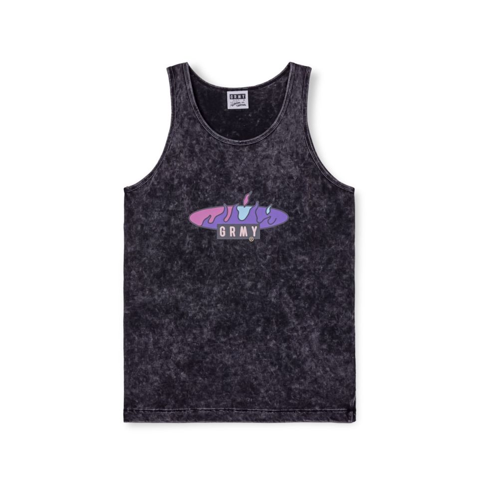 CAMISETA TIRANTES GRIMEY CLOVEN TONGUES STONE - WASHED BLACK  | Summer 23