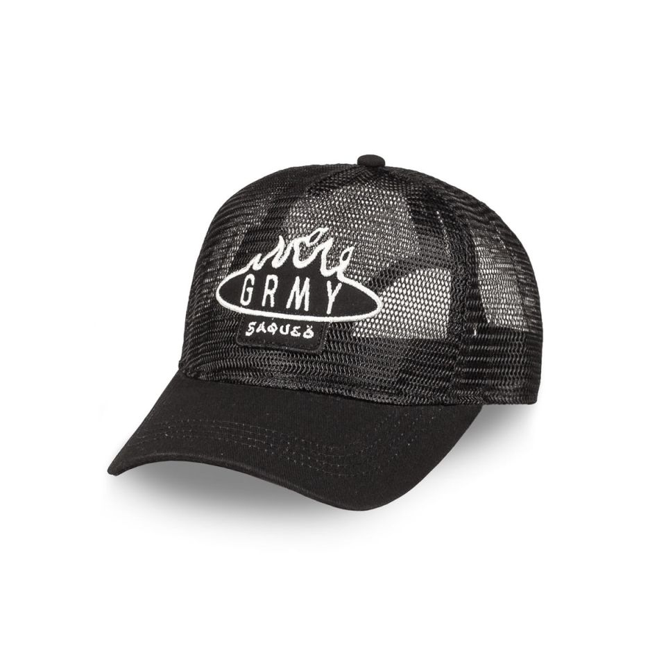 GORRA GRIMEY BURN IN FLAMES TRUCKER - BLACK | SS24