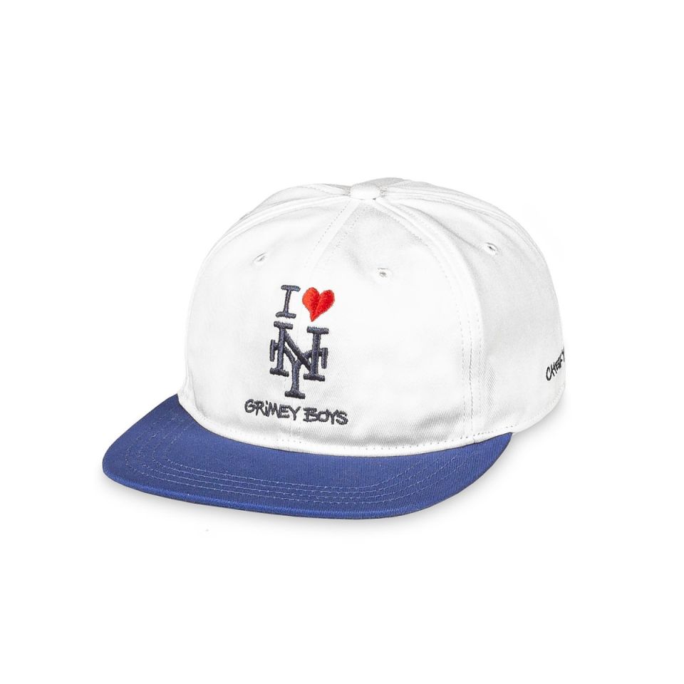 Grimey Boys Unstructured Cap Off White