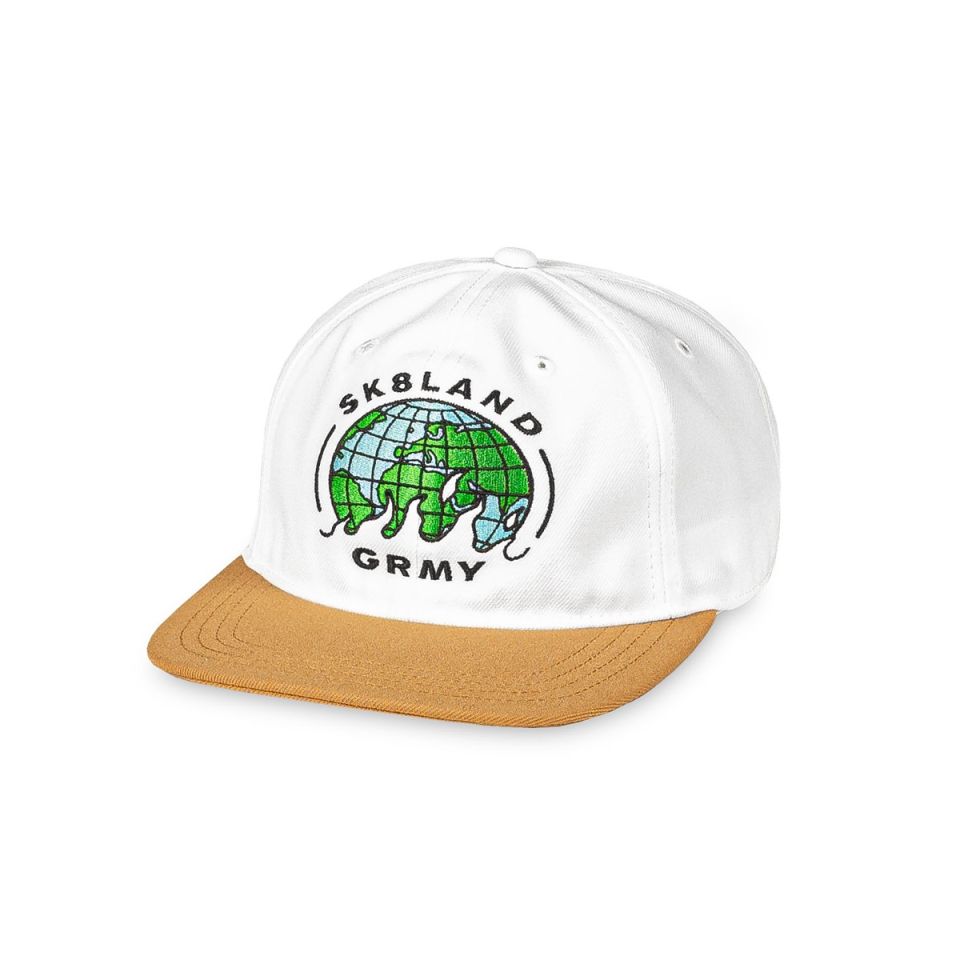 Gorra Grimey X Sk8Land Unstructured Off White