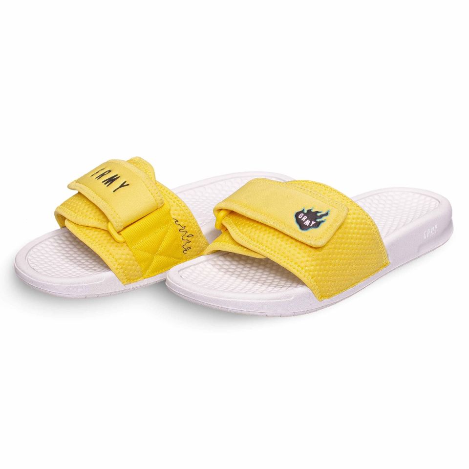 Chanclas Grimey "Trespass" - Yellow | Summer 22