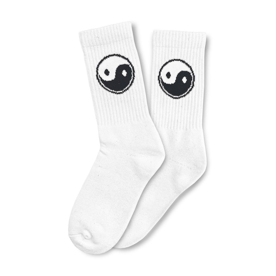 Grimey Hijacker Socks White