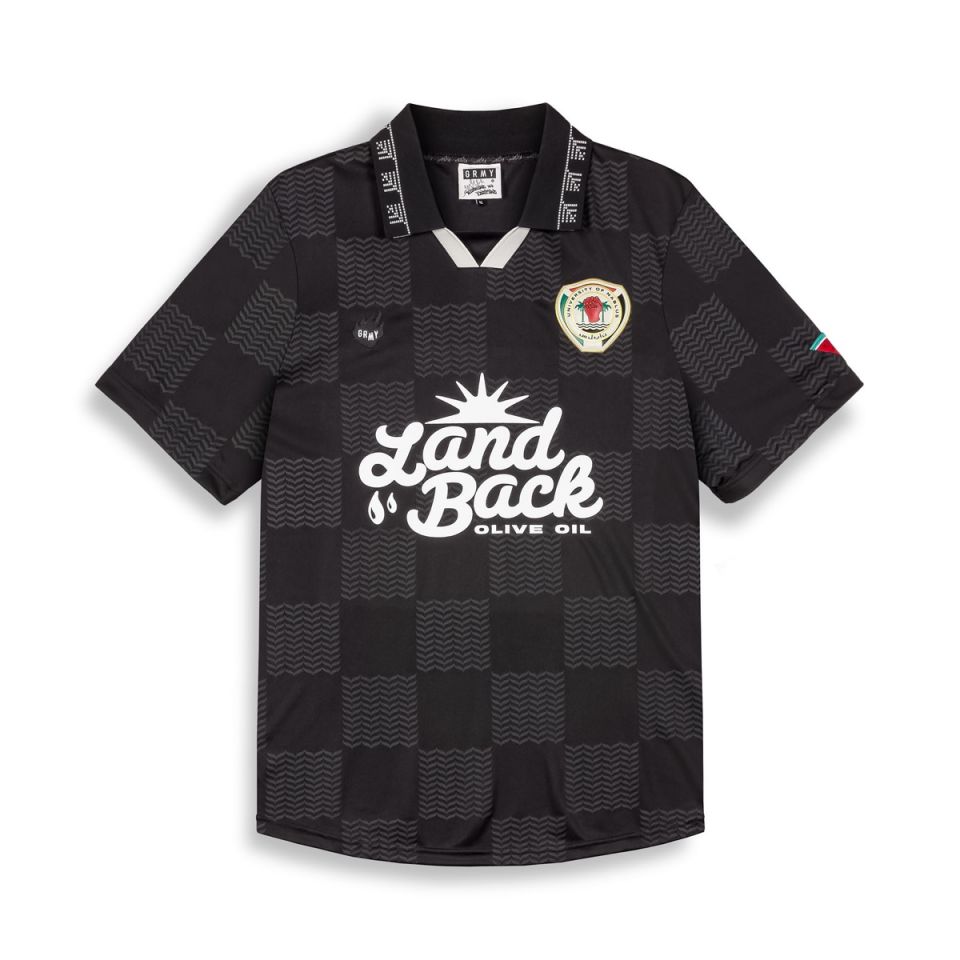 Camiseta fútbol Grimey Nablus Land Back Black