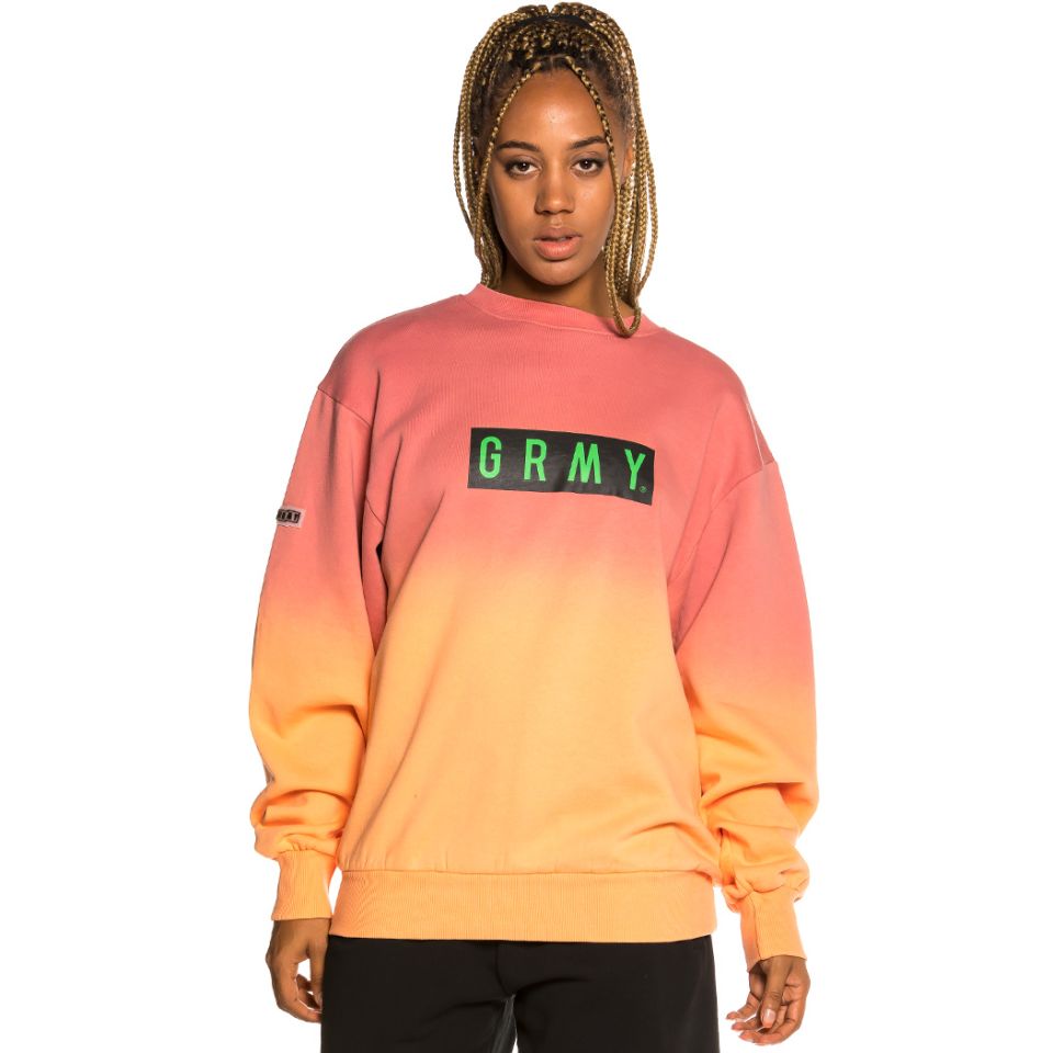Sudadera Unisex Grimey "Frenzy" Gradient Crewneck - Pink | Summer 21