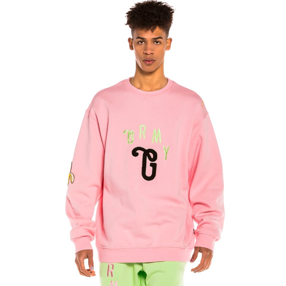 Grimey "Jungle Punch" Crewneck - Pink | Spring 22