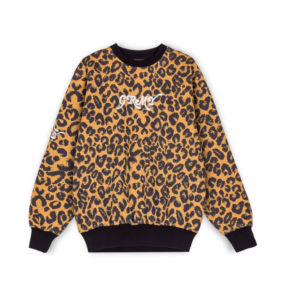 Sudadera Grimey "WESTBOUND" All Over Print Crewneck - Leopard | Fall 22