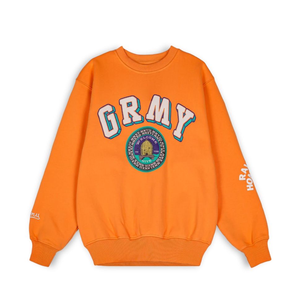 Sudadera Grimey "HIVE" Crewneck - Orange | Fall 22