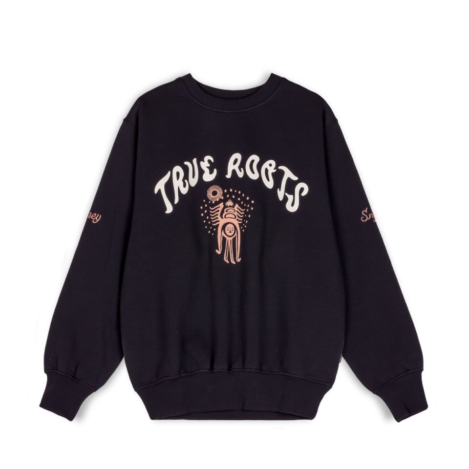 Sudadera Grimey "SNIPES X GRIMEY TRUE ROOTS" Crewneck - Black | Fall 22