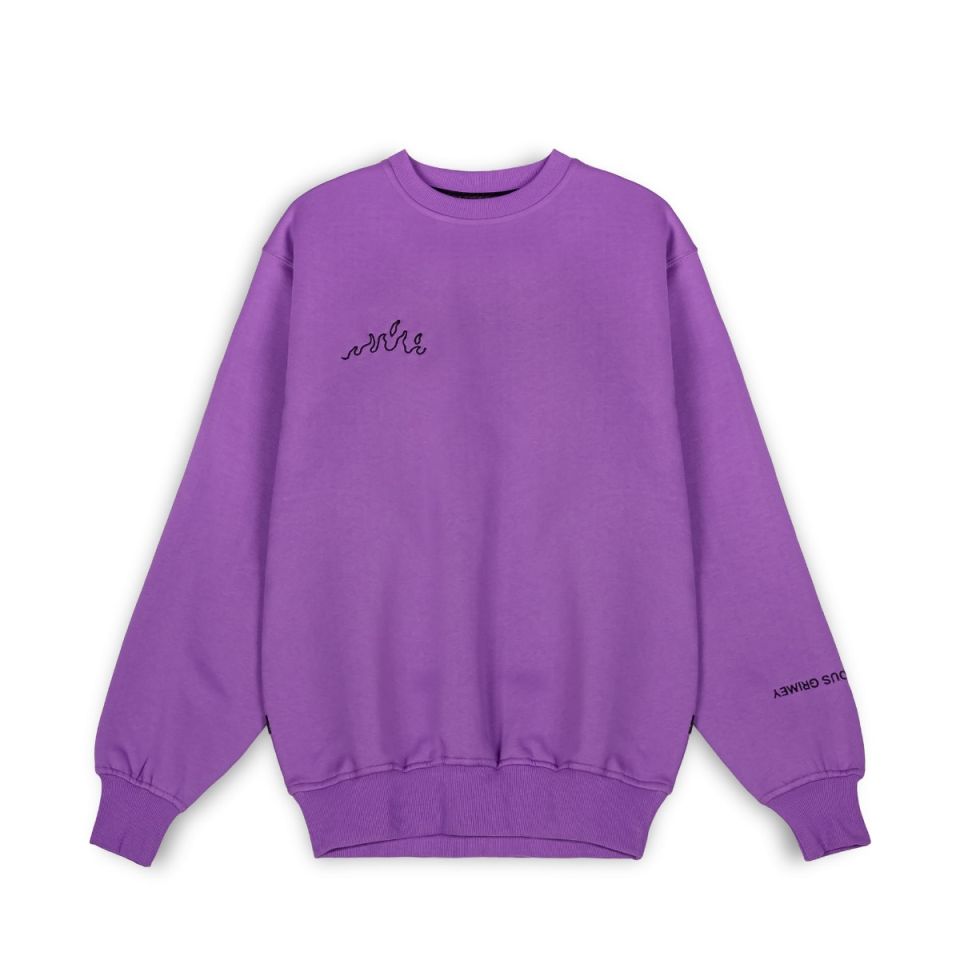 Sudadera Grimey "SNOW FOX" Crewneck - Purple | Winter 22