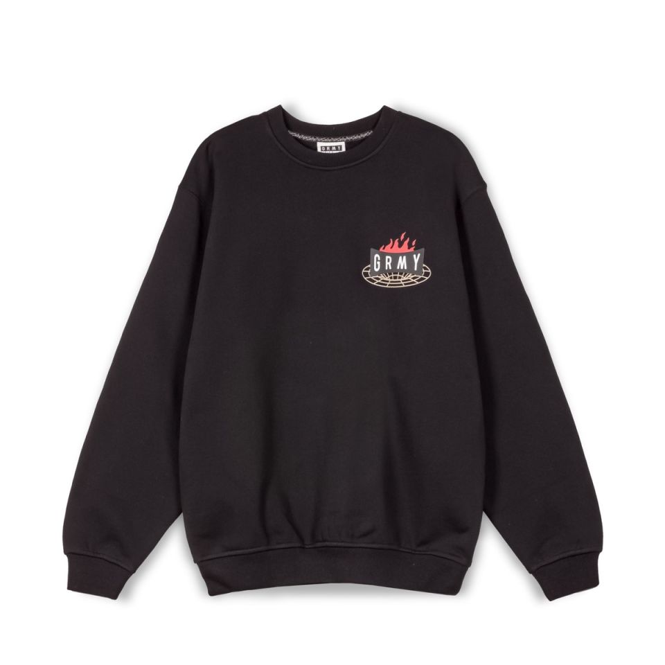 GRIMEY BACK AT YOU VINTAGE CREWNECK - BLACK | FW23