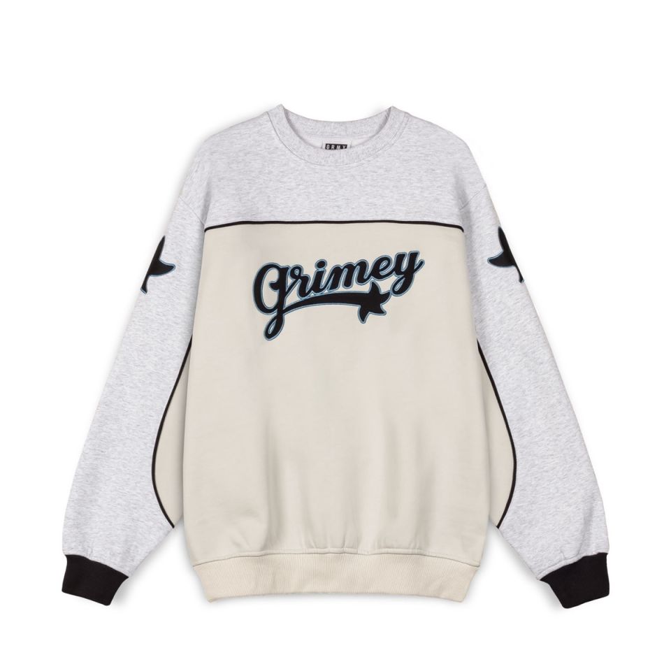 GRIMEY MADRID BICOLOR HEAVYWEIGHT VINTAGE CREWNECK - BICOLOR | FW23