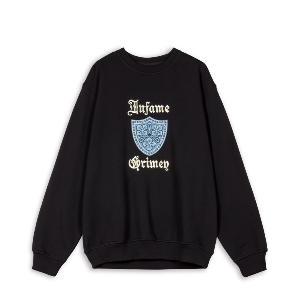 SUDADERA GRIMEY CAUSING PANIC VINTAGE - BLACK | SS24