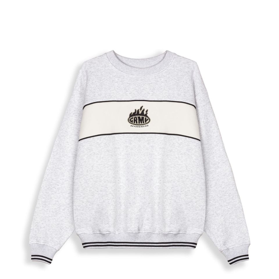 Grimey Scratching Memories Vintage Crewneck Sport Grey