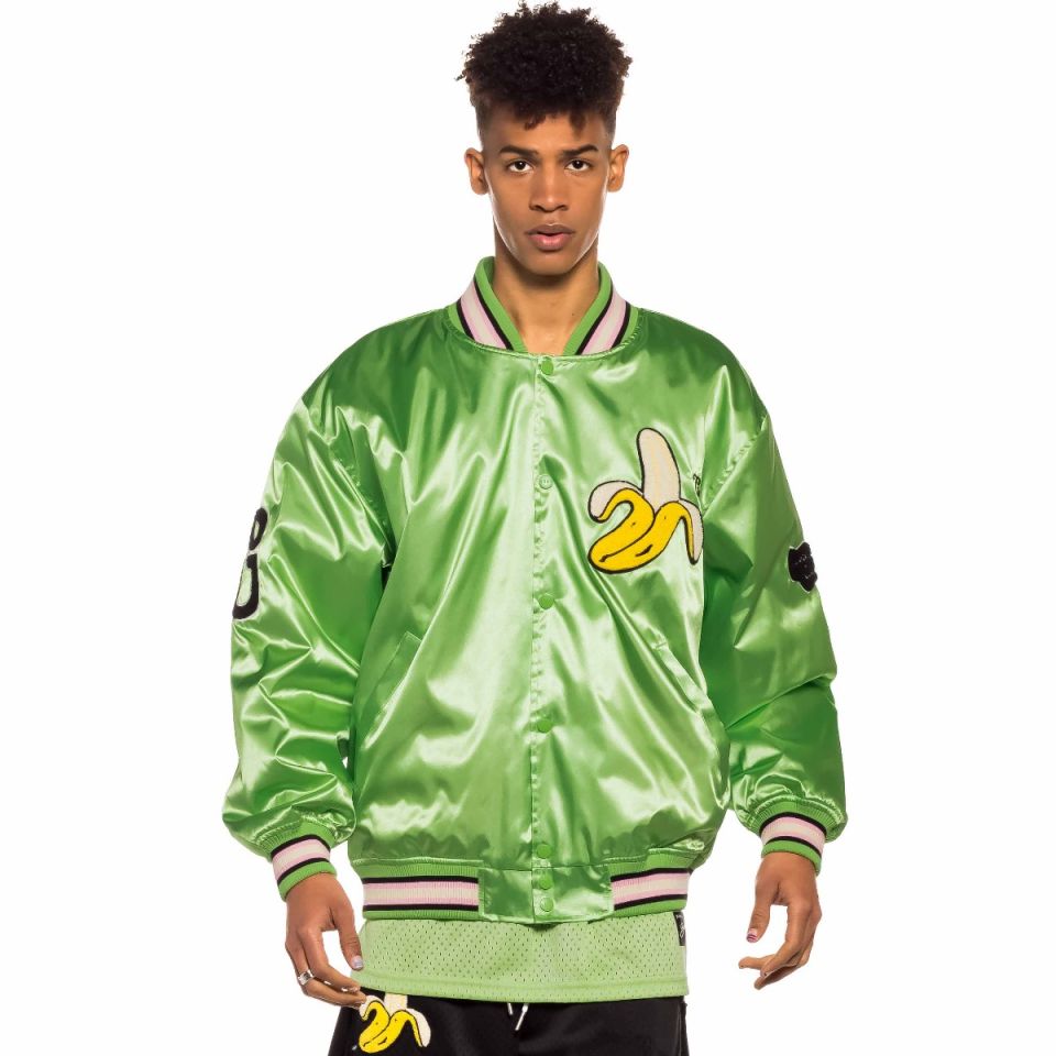 Satin Jacket Grimey JUNGLE PUNCH - Green | Spring 22