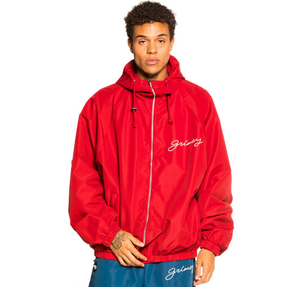 Grimey "Martinica Fact" Track Jacket - Red | Fall 21