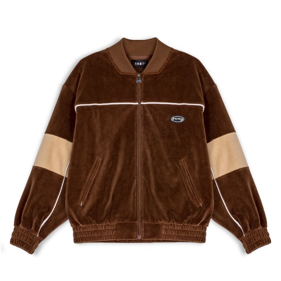 Chaqueta Grimey "IAM" Velvet TJ - Brown | Fall 22