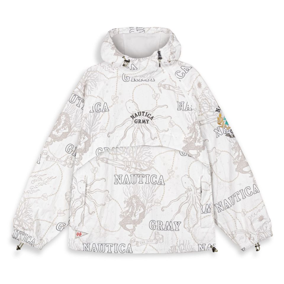 GRIMEY MIGHTY HARMONIST NAUTICA X GRMY TRACK JACKET - WHITE | SS24