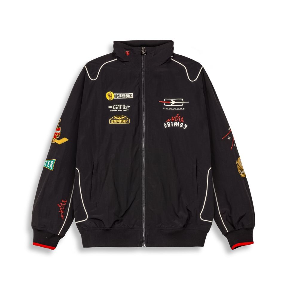 Grimey The Lower Depths Track Jacket Black