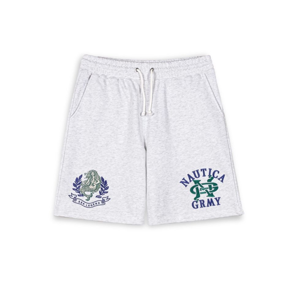 GRIMEY MIGHTY HARMONIST NAUTICA X GRMY SWEATSHORTS - SPORT GREY | SS24