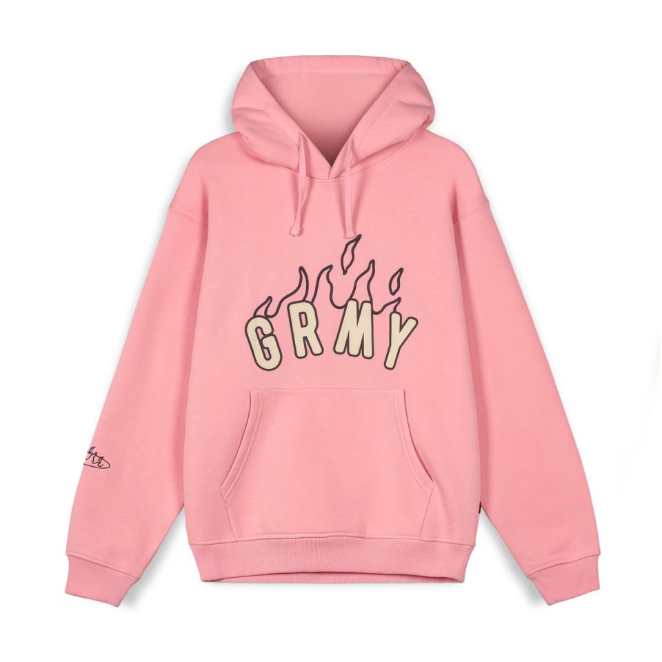 SUDADERA CAPUCHA GRIMEY MELTED STONE VINTAGE - PINK | FW23