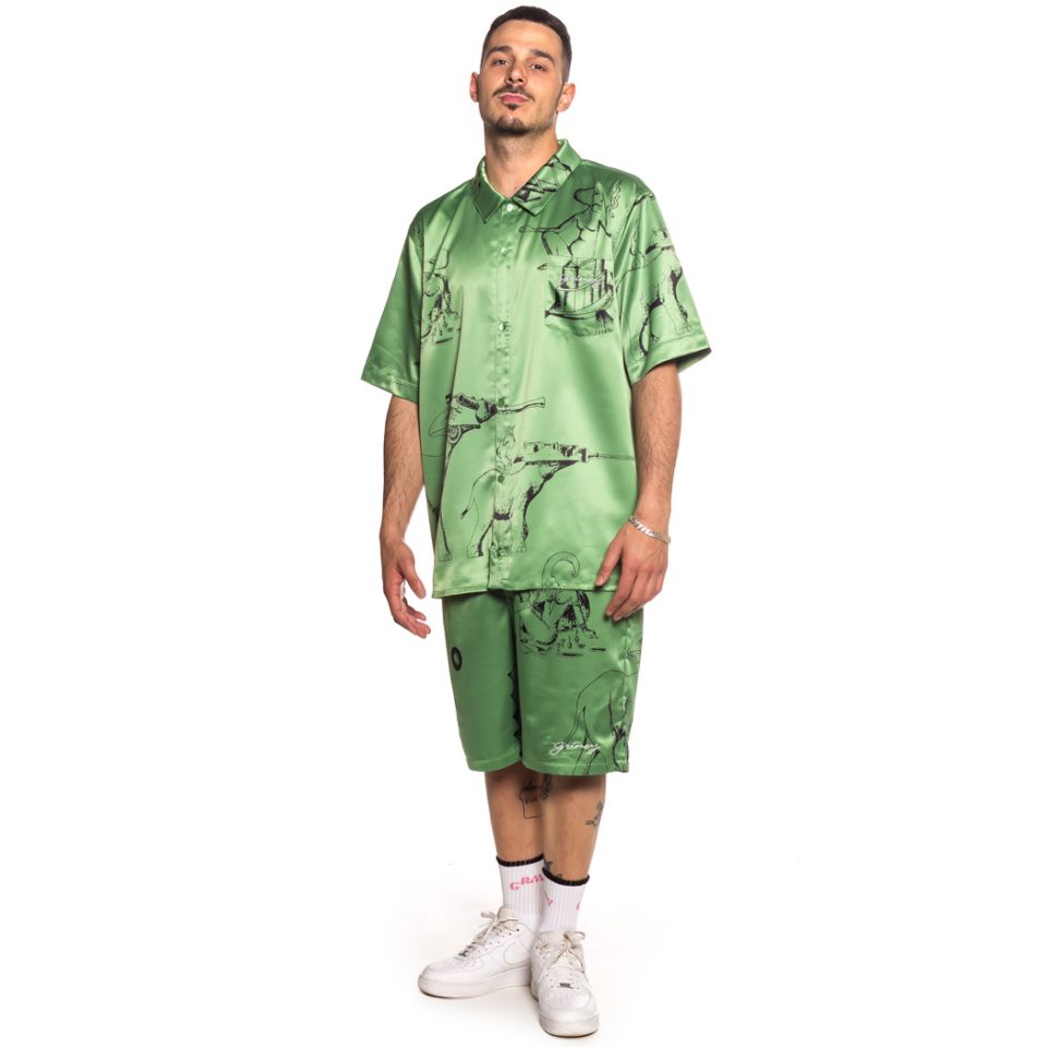 Pack Grimey Shorts + Shirt "Hope Unseen Vimana" - Green | Summer 21