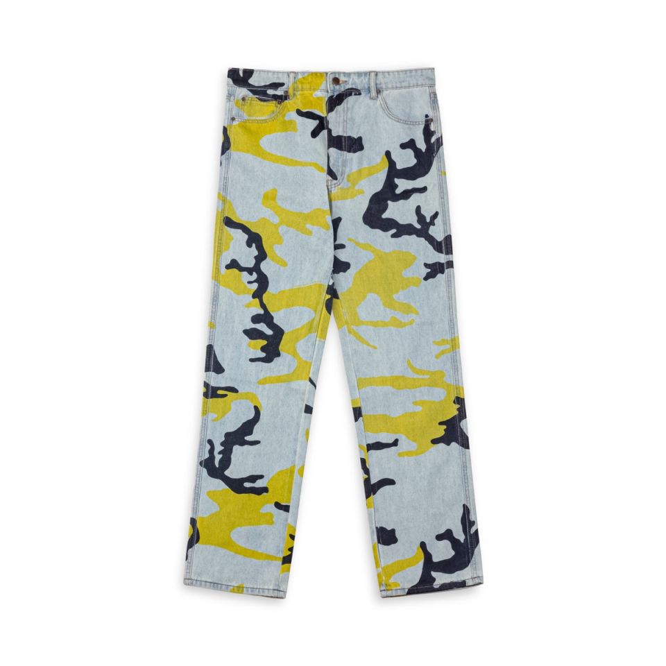 PANTALÓN VAQUERO GRIMEY THE STRAIT TALK ALL OVER PRINT CAMO REGULAR - WASHED CAMO | FW23