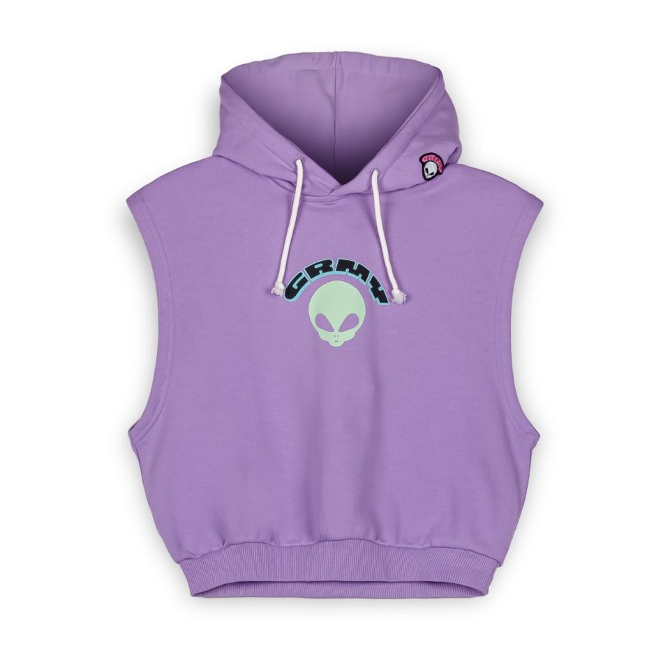 SUDADERA CAPUCHA GRIMEY UFOLLOW GIRL - LILAC | Spring 23